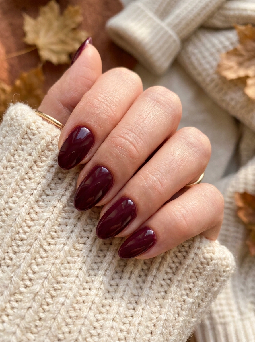 Burgundy Wine Nails als Herbst Nägel Inspiration 2026